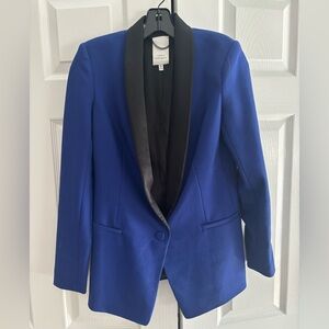 Robert Rodriguez Black Blazer with Satin Detail